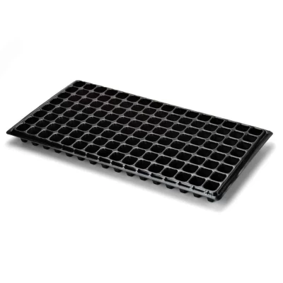 Nursery Seedling Trays, 200 Holes – Black