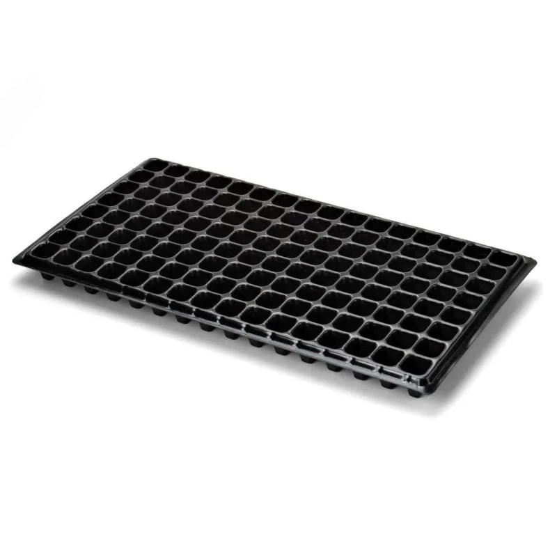 Nursery Seedling Trays, 200 Holes – Black
