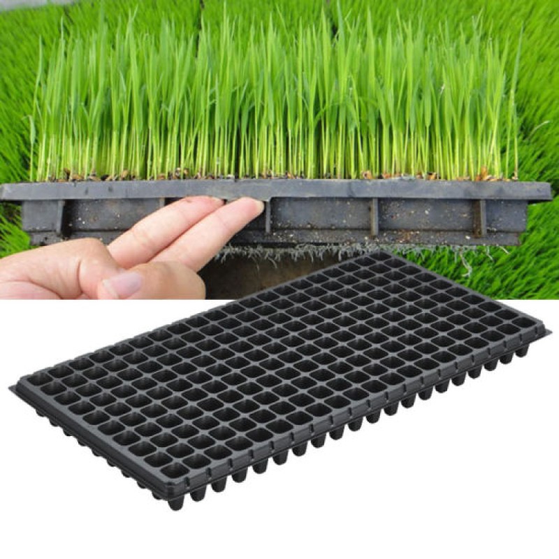 Nursery Seedling Trays, 200 Holes – Black
